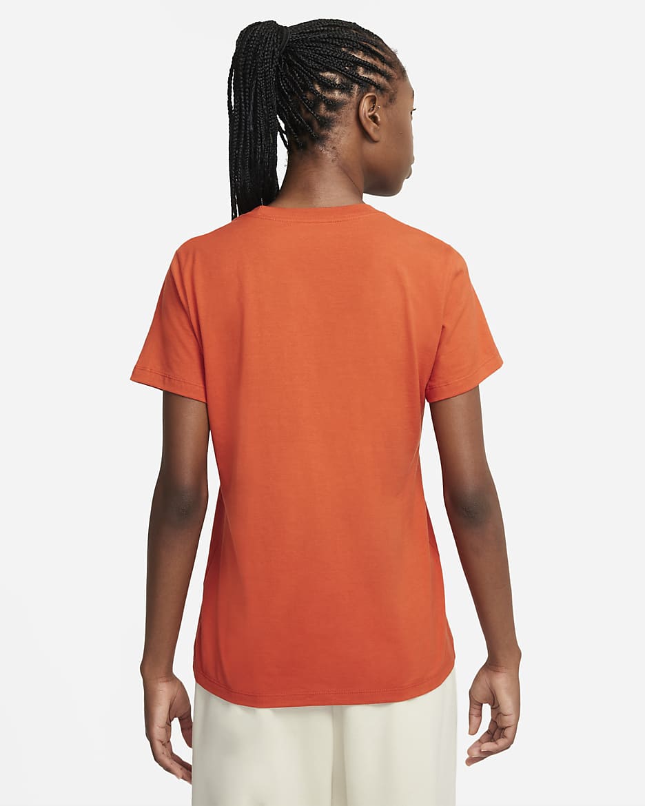 Camisetas nike mujer naranja online